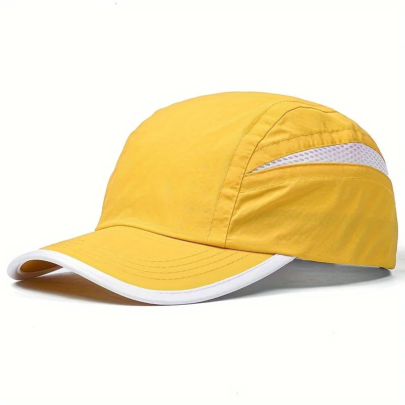 Quick-Dry Patchwork Baseball Cap | Breathable Mesh UV Sun Hat