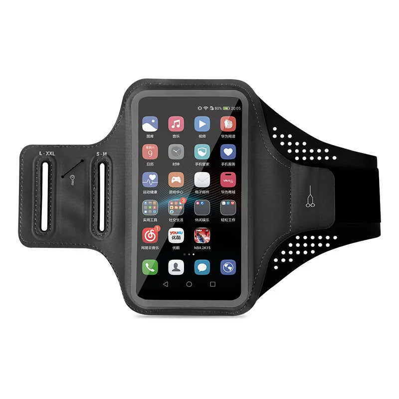 Sports Bag For Phone Armband For Sports Cell Phone Accessories Woman mp3/mp4 Bags Hand Bag Lycra Armband For Running Waterproof Peaceful Pleasures Health and Wellness Grey(6.5 inch)