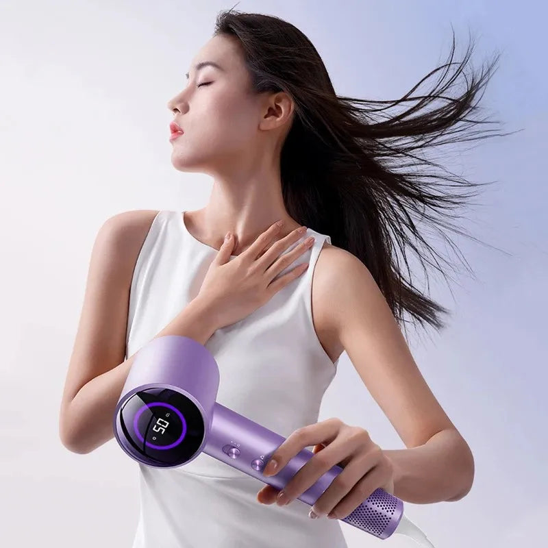 URGGU 1600W Ionic Hair Dryer | LED Display, Nozzle & Dual Volt