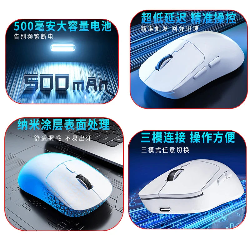 DIXSG M348 Tri-Mode Wireless Gaming Mouse – 6400 DPI