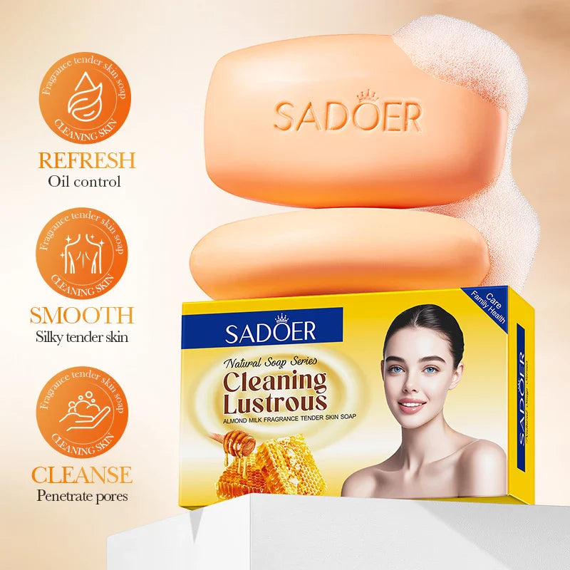 SADOER Honey Milk Cleansing Soap 100g – Aloe & Centella