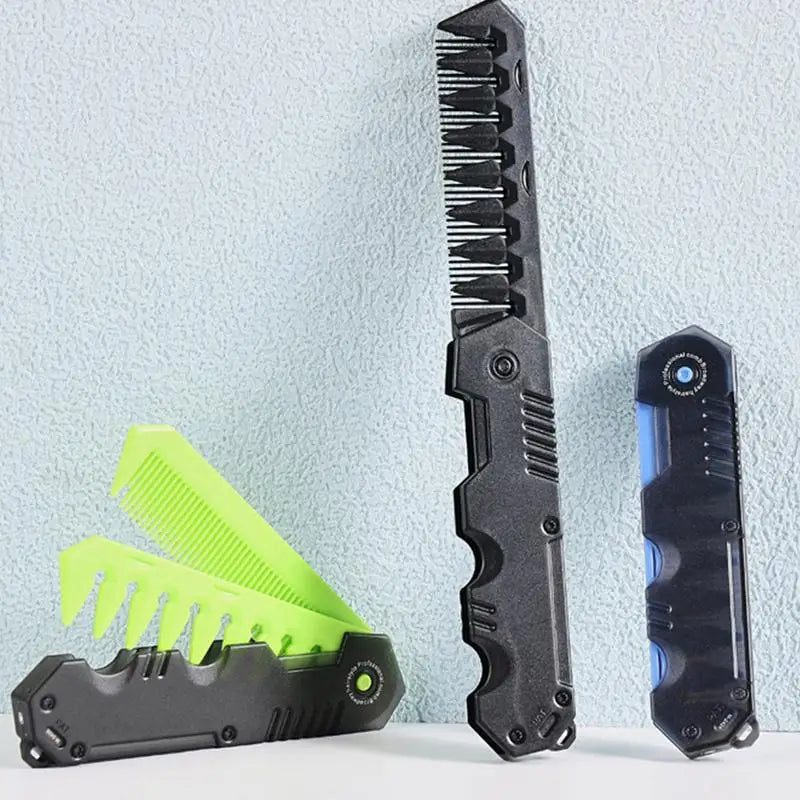 2-in-1 Portable Folding Comb – Wide Tooth & Beard Styling