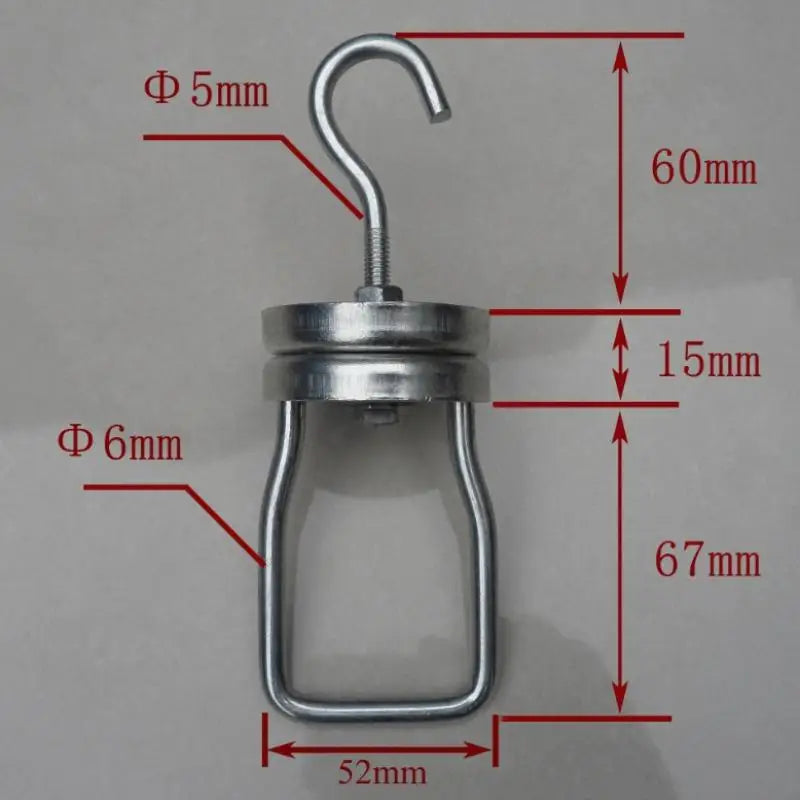 Heavy Duty Steel Rotating Swivel Hooks – Powder Coating & Blasting