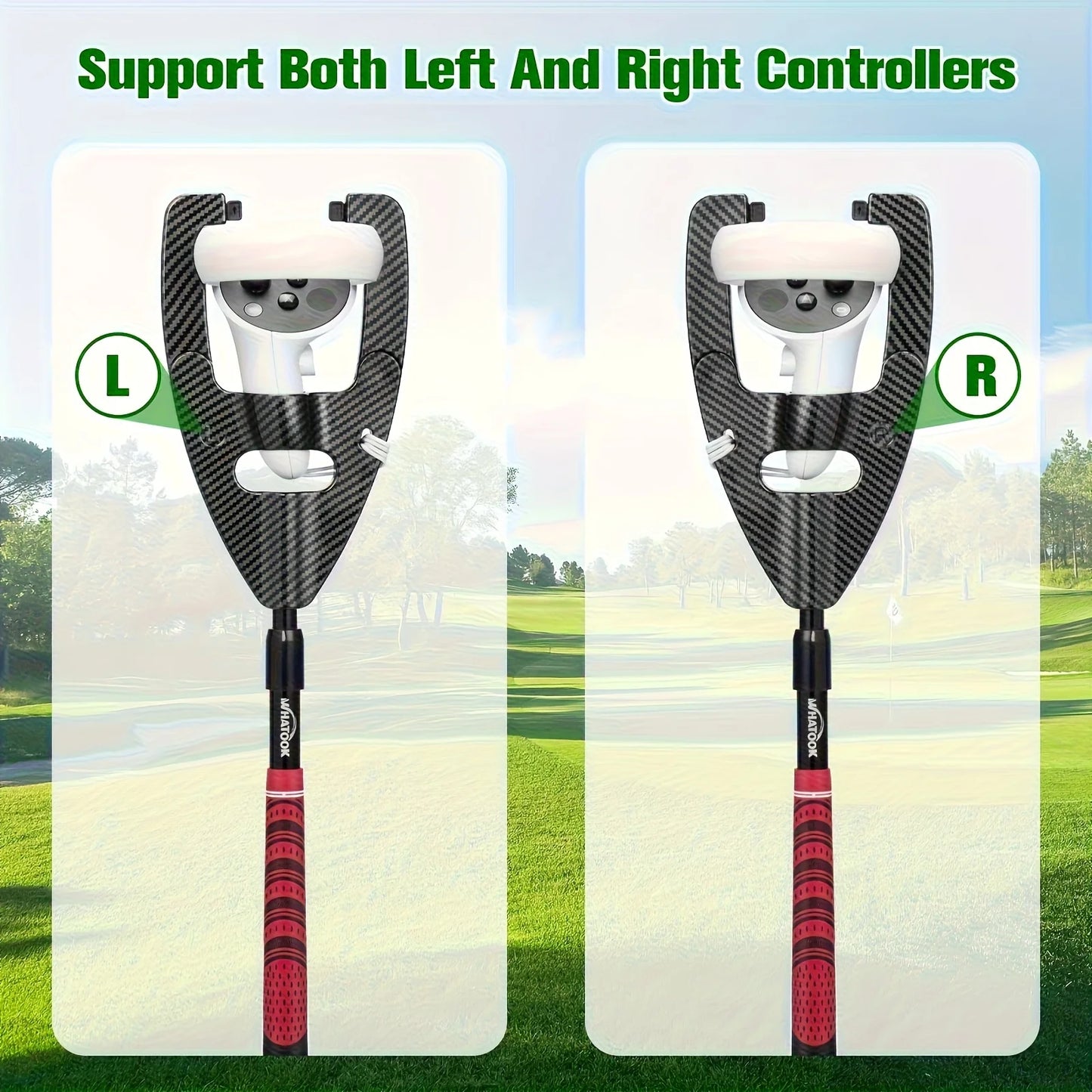 VR Golf Club for Meta Quest 2 – Adjustable, Left & Right Hand