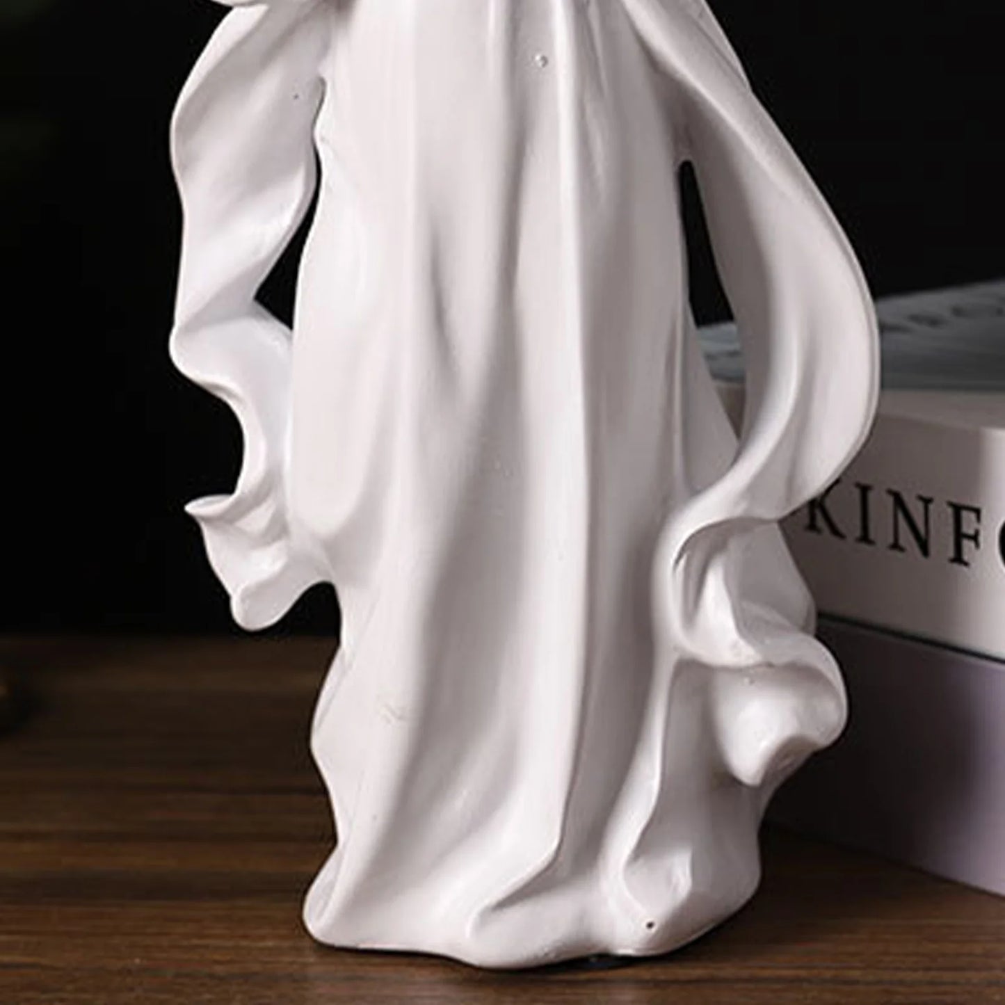 Closed Eyes Garden Memorial Angel Spiritual Consolation Angel Collectible Figurines for Desktop Living Room Entrance Decor Peaceful Pleasures Health and Wellness