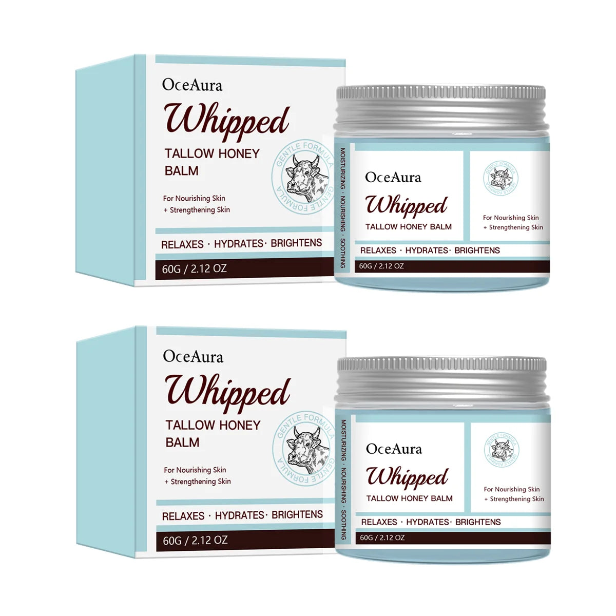 Shea Butter Body Butter Moisturizing Cream Very Dry Sensitive Skin Hydrating Nourishing Non Greasy Formula Face Body Skin care Peaceful Pleasures Health and Wellness 2pcs