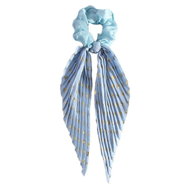 Handmade Retro Ribbon Scrunchie – Women's Crease Hair Tie