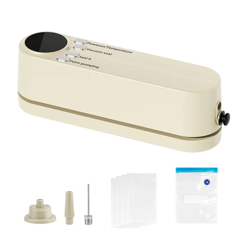 GUOHE Mini Cordless Food Vacuum Sealer – 3 Modes & LED Display