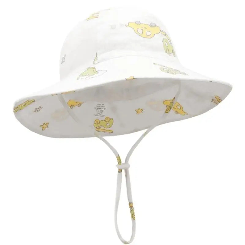 Baby Cotton Bucket Sun Hat UPF50+ | Infant Boys & Girls 6-12M