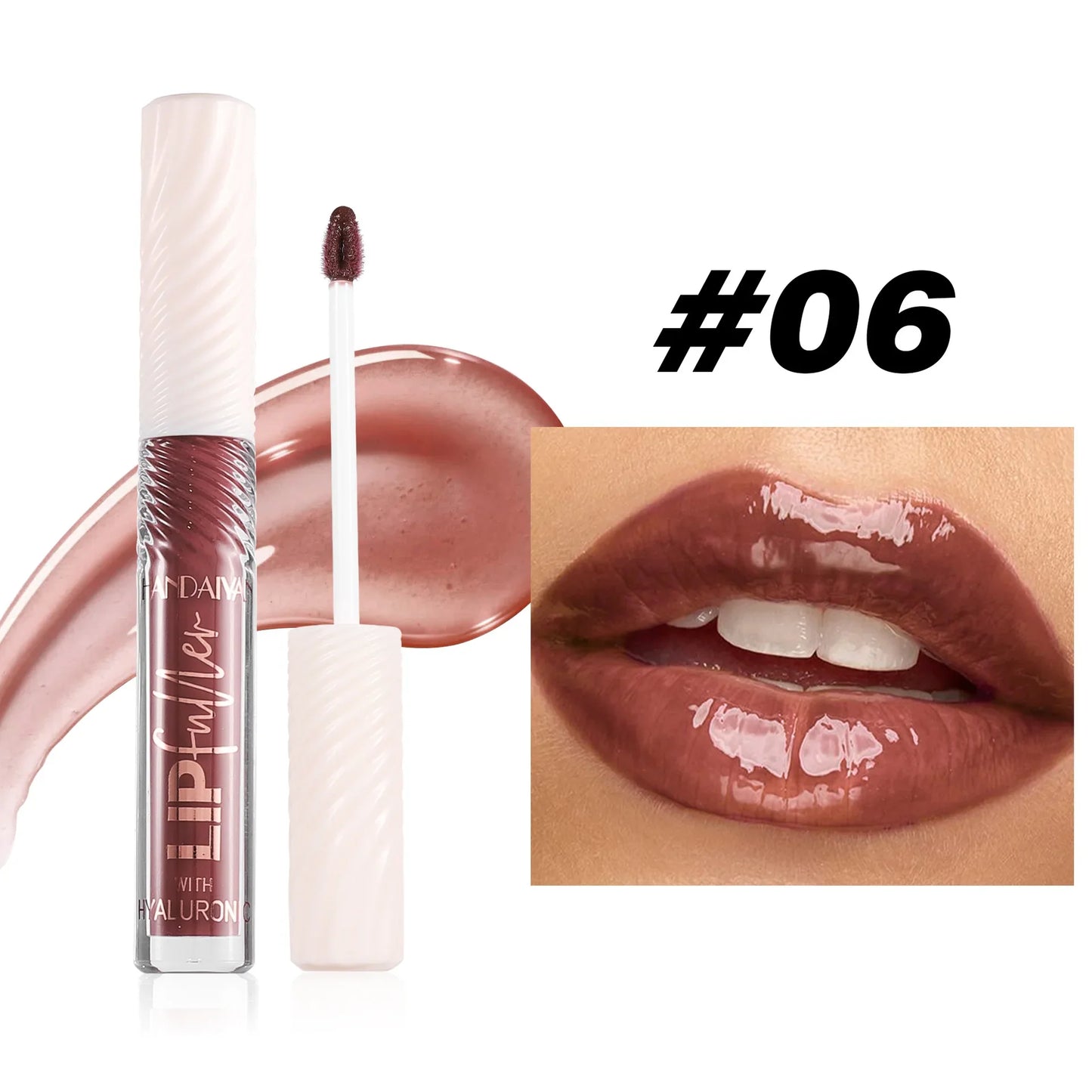 HANDAIYAN 8-Shade Mirror Lip Gloss | Hyaluronic Acid & Pearl