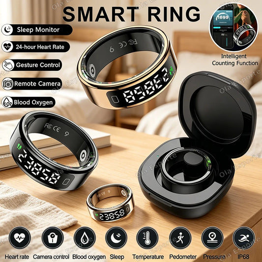 Ola Esporte R11C Smart Ring with Display | Health Tracker Smart Ring Peaceful Pleasures Health and Wellness