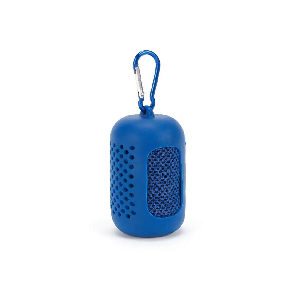 Mini Quick Dry Fitness Cool Towel Portable Microfiber Silica Gel Sports Quick Dry Cool Towel Towel Silicone Bag Sports Peaceful Pleasures Health and Wellness Blue