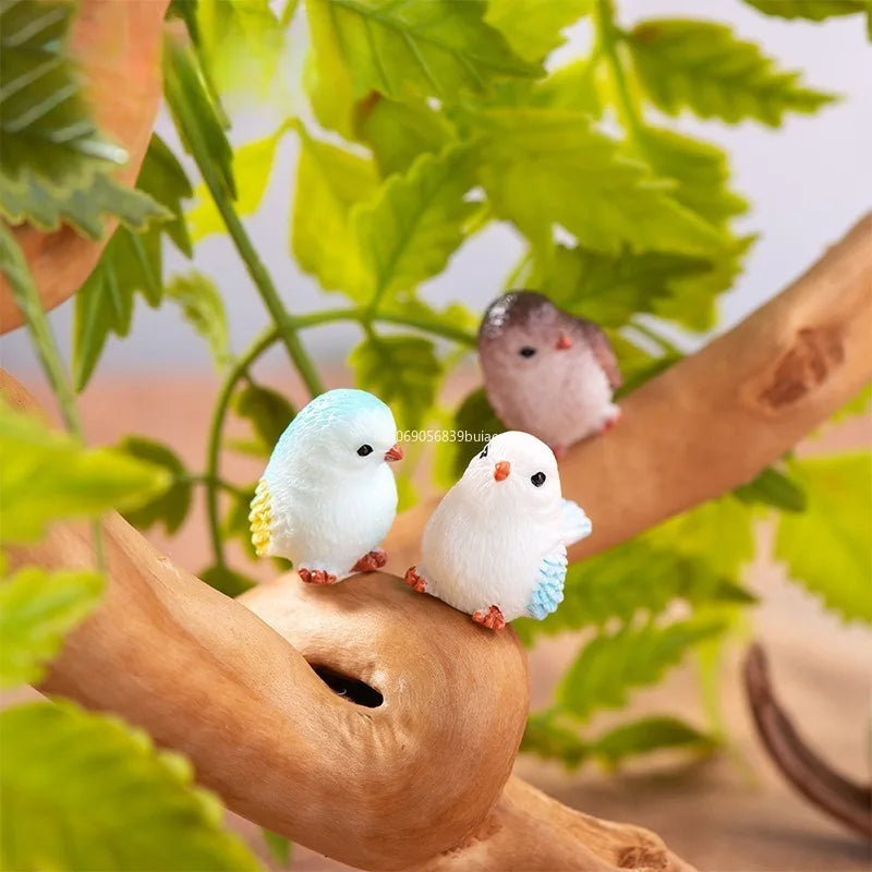 1pcs Miniature Bird Figurines, Mock Animal Toy Mini Cute Pet ModelFor Fairy Garden, Moss Micro Landscape Home Accessories Fairy Peaceful Pleasures Health and Wellness