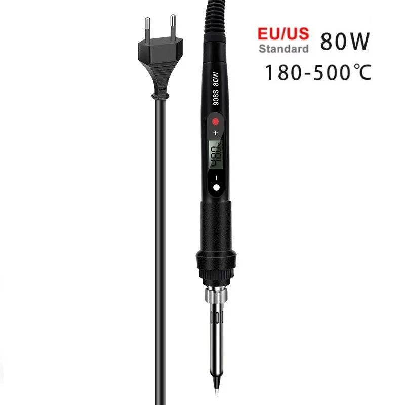 80W LCD Digital Soldering Iron 908S – Adjustable Temp 220V Peaceful Pleasures Health and Wellness