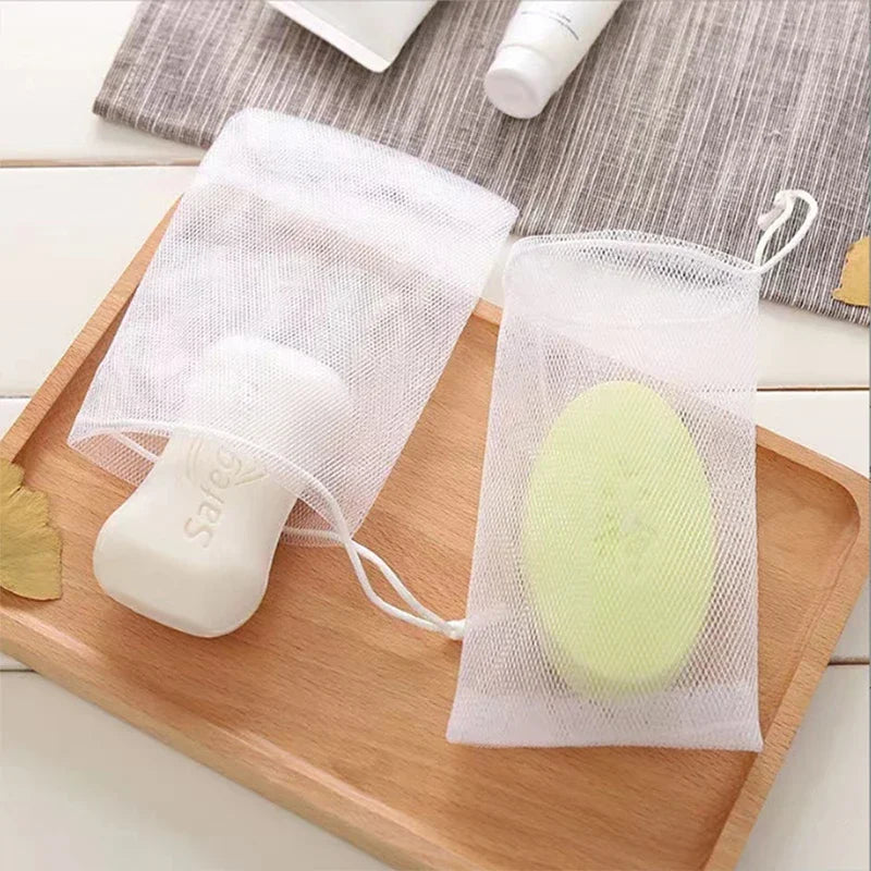 10-Pack Mesh Soap Bags – Foaming & Exfoliating Net Pouches Soap Mesh Bag Peaceful Pleasures Health and Wellness