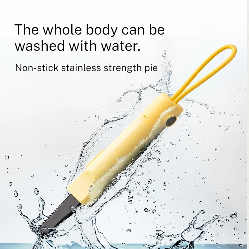 Serrated Box Opening Knife with Thick Black Edge Magnetic Suction Portable Utility Knife for Business and Office Package Opening Peaceful Pleasures Health and Wellness