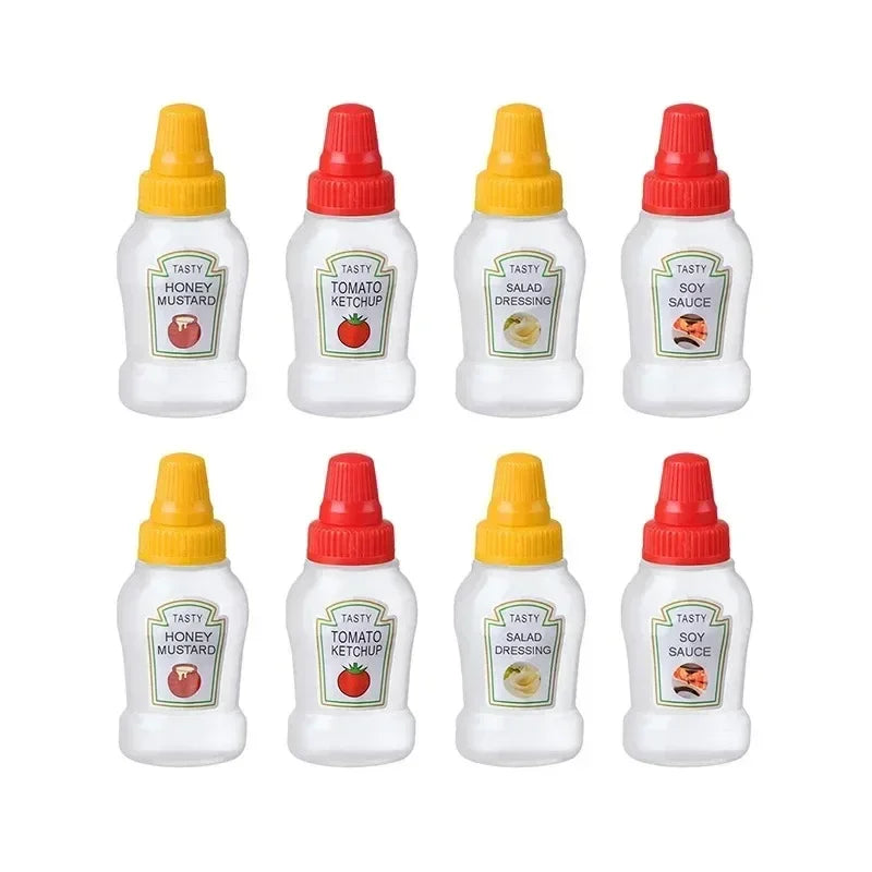 Mini Seasoning Squeeze Bottles – Portable Sauce Set for Camping