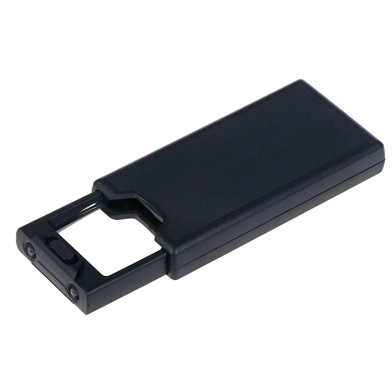New Portable Pullout Illuminated LED Glass Magnifier with 3 LED Lights 2.5x 45x Peaceful Pleasures Health and Wellness
