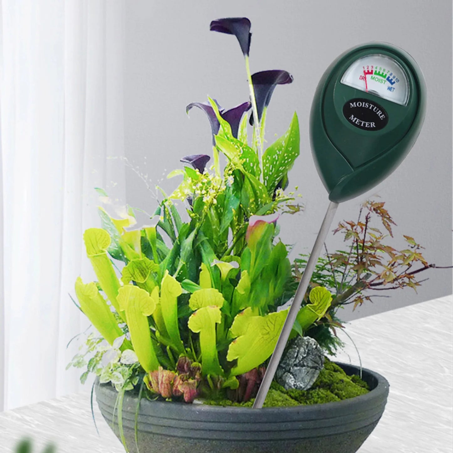Plant Water Monitor for Soil Large and Clear Dial Moisture Meter Suitable for Home Garden Breeding Peaceful Pleasures Health and Wellness