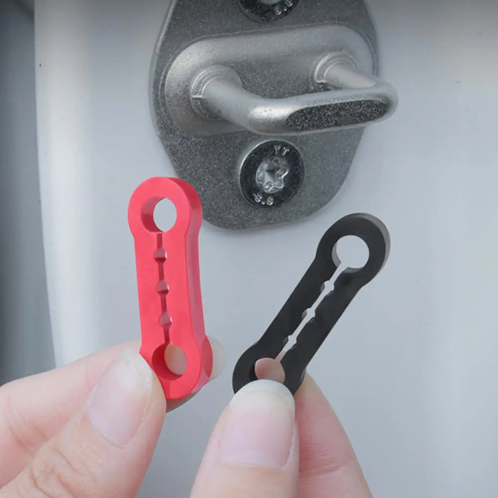 4pcs Universal Car Door Lock Damping Silicone Cover & Cushioning pad Noise Reduction Shock-Absorbing Pad Protector For Car Door Peaceful Pleasures Health and Wellness