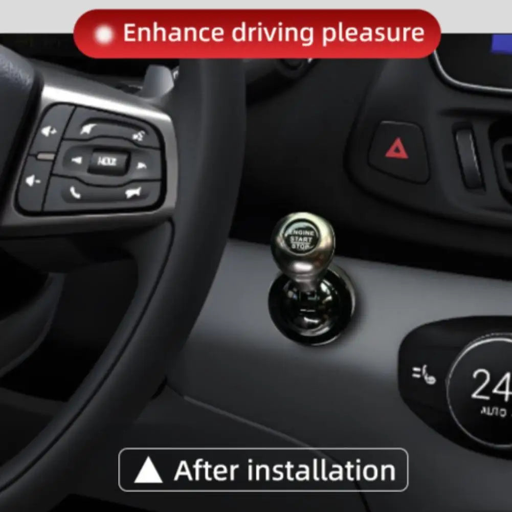 Retro Joystick Car Start Button Cover | Aluminum Alloy Decor