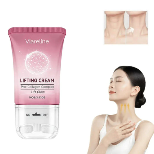 Pro-Collagen Firming Neck Cream with Massage Roller, 100g Peaceful Pleasures Health and Wellness