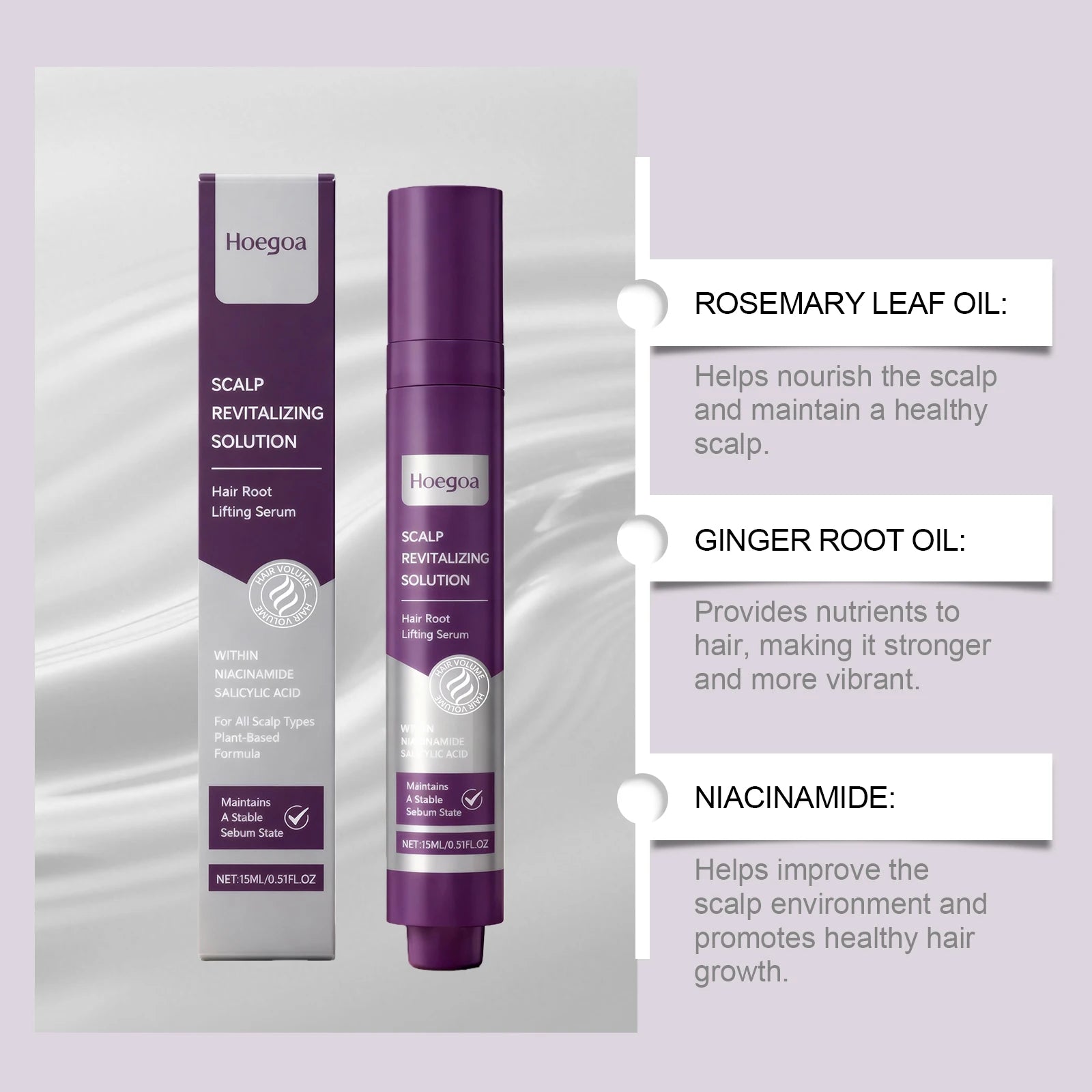 HOEGOA Scalp Repair Serum – Anti Hair Loss & Thickening Hair Growth Serum Peaceful Pleasures Health and Wellness