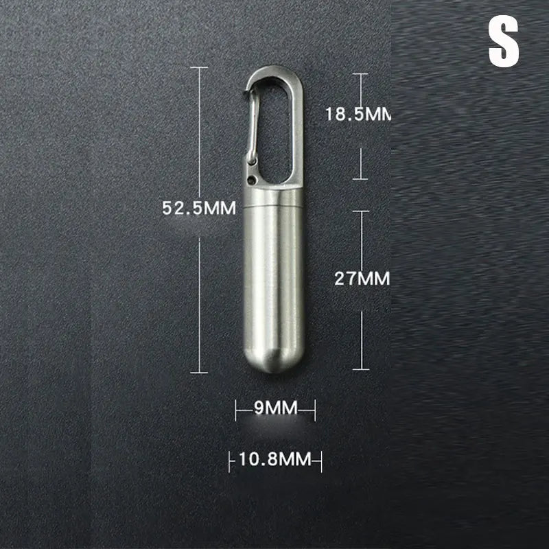 Waterproof Stainless Steel Pill Case | Mini Outdoor Storage Box