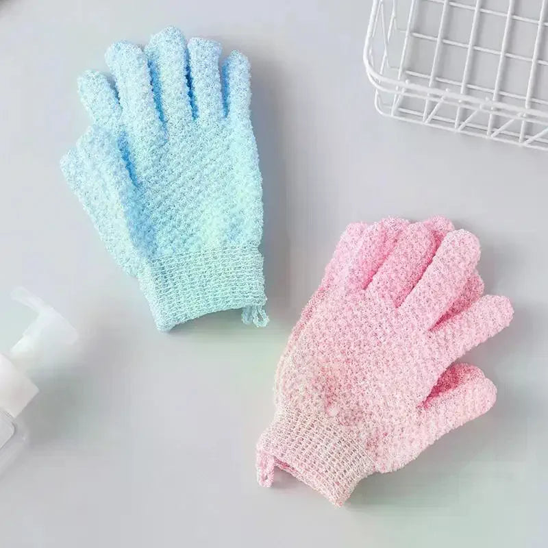 Exfoliating Bath Gloves – Soft Sponge Shower Gloves for Smooth Skin Exfoliating Bath Gloves Peaceful Pleasures Health and Wellness