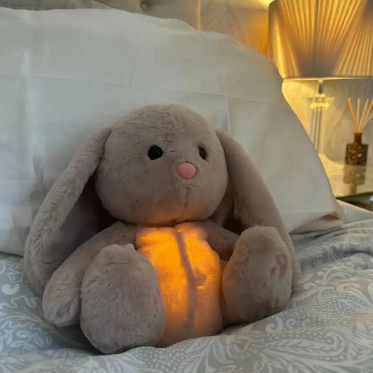 Breathing Plush Bunny Toy | Soothing Rabbit Doll with Music 28cm Plush Stuffed Toy Peaceful Pleasures Health and Wellness