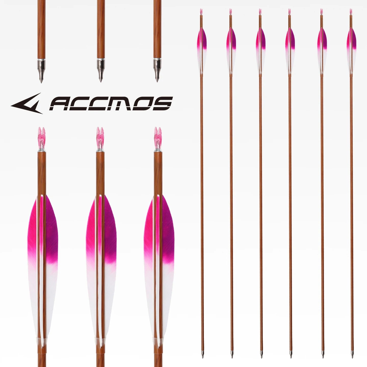 ACCMOS 6 Approximately Pure Carbon Wood Grain Arrow Straightness 0