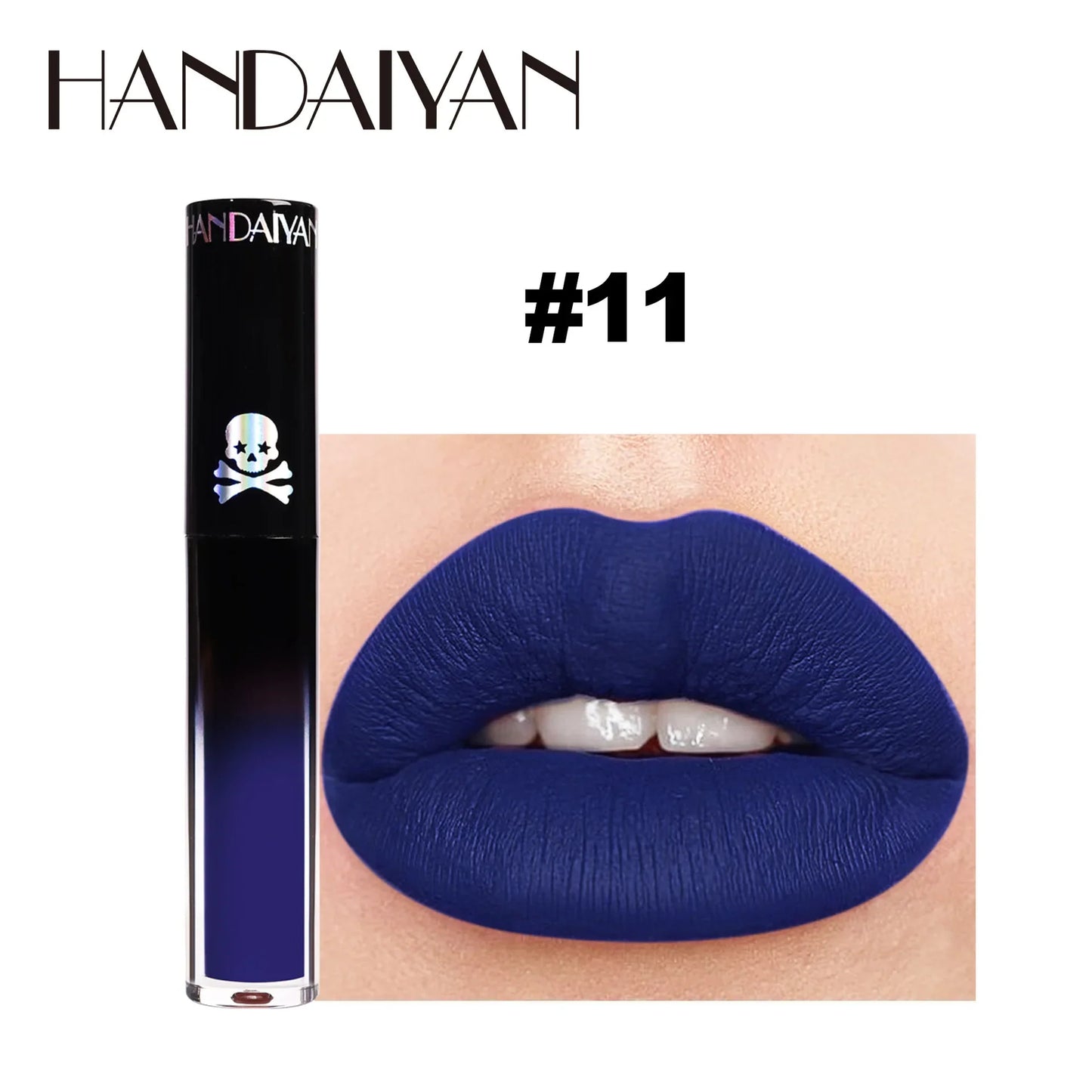 Handaiyan Matte Vampire Lip Gloss – Black & Purple Waterproof
