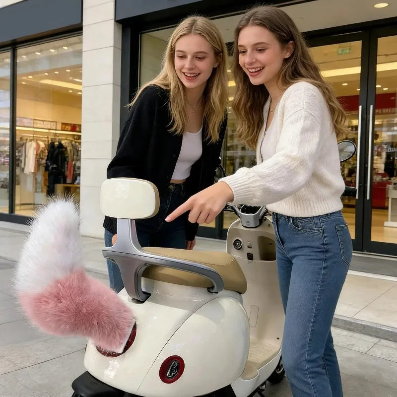Electric Wagging Fox Tail Scooter Decoration | Remote Control