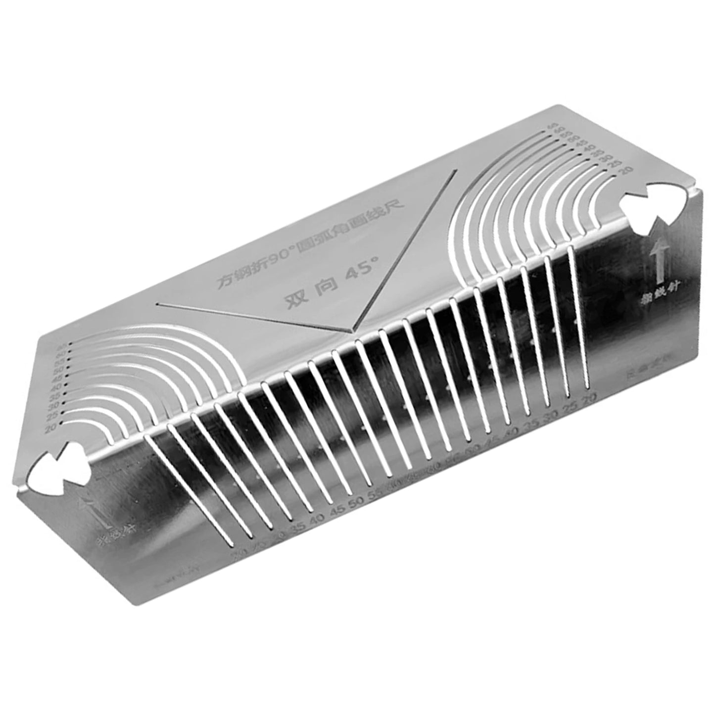 Precision-Flex Angle Arc Marking Tool Metal Fabrication Pipe Saddle Cutting Guide All In 1 Measuring For Welding Metalworking Peaceful Pleasures Health and Wellness XL 20mm-100mm