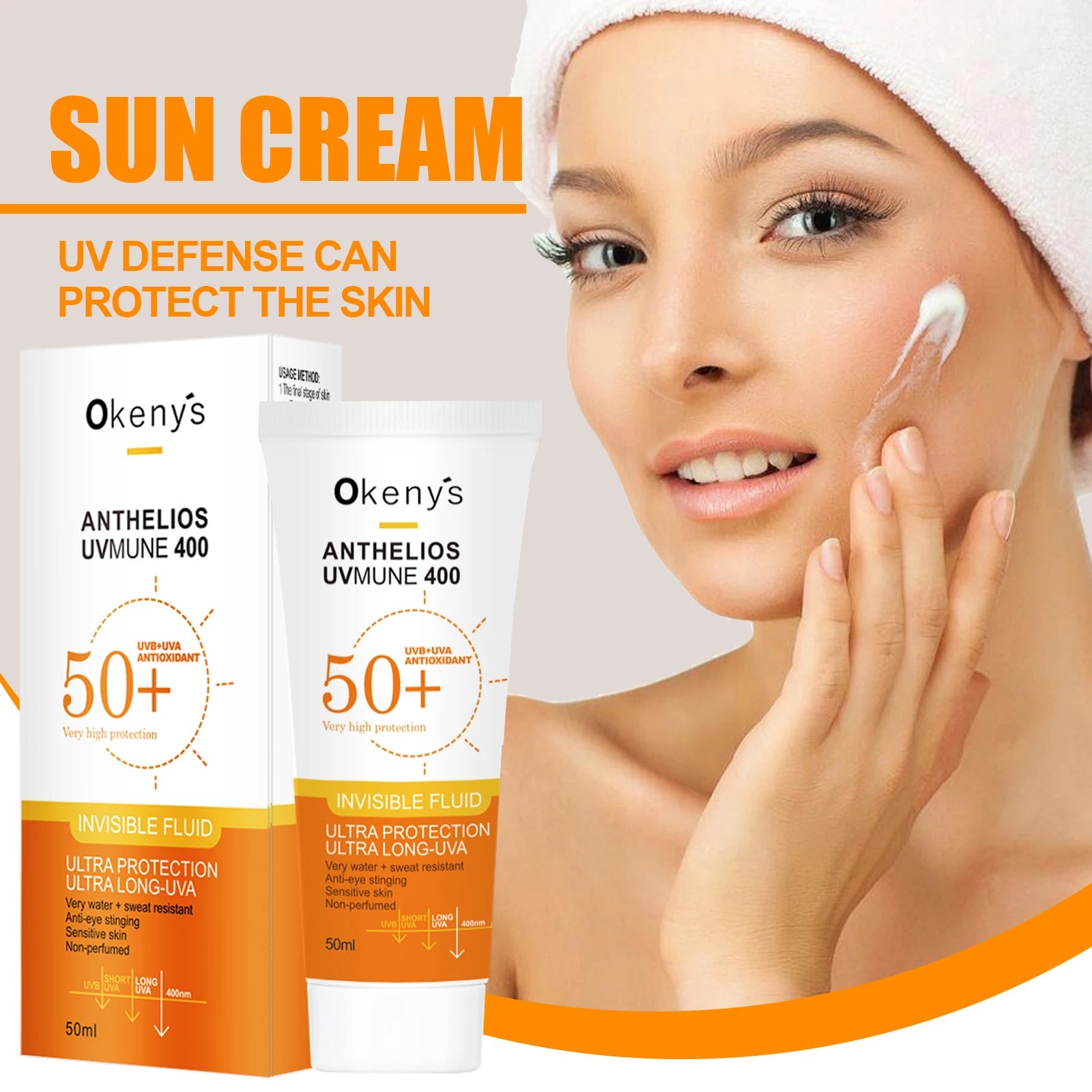 Original 50ml SPF50 Face and Body Sunscreen Peaceful Pleasures Health and Wellness 50 ML