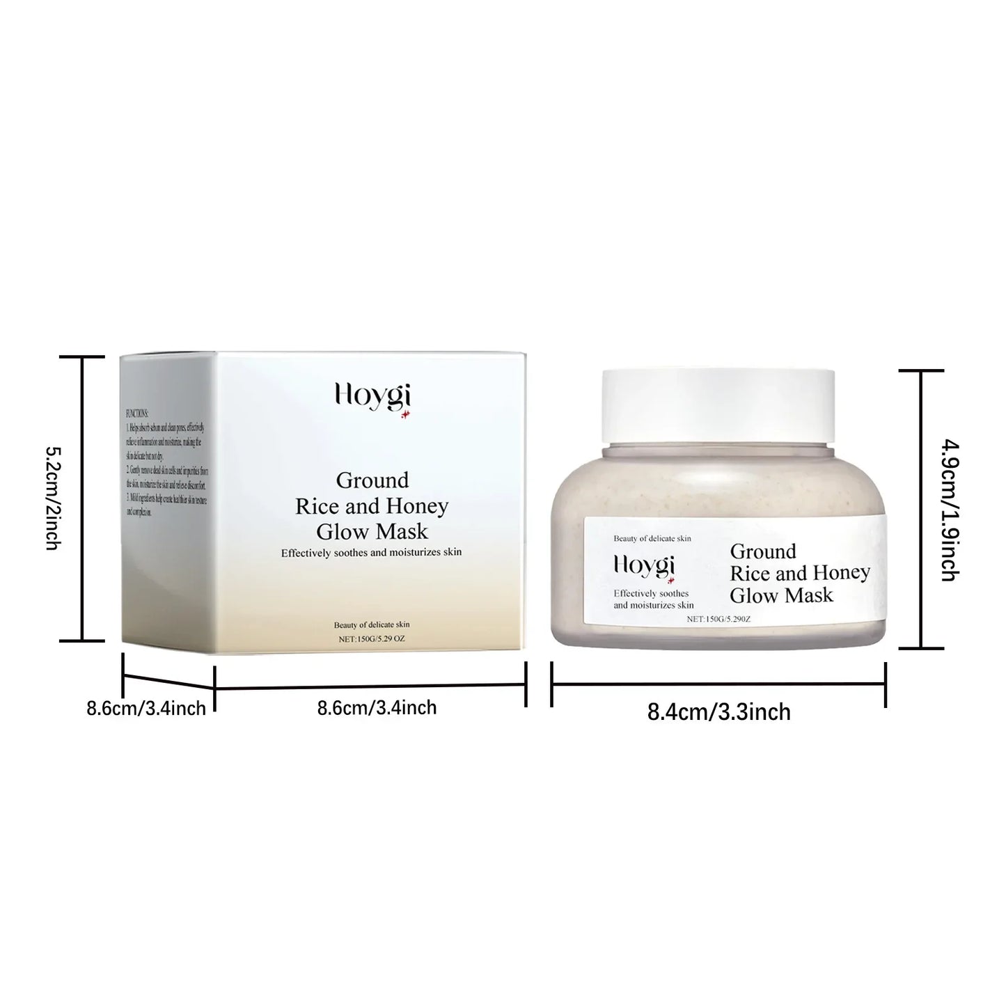 Rice & Honey Face Mask – Hydrating, Brightening, Pore Minimizing