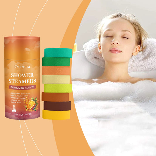 OceAura Aromatherapy Shower Steamers – Spa Relaxation Tablets Shower Steamers Peaceful Pleasures Health and Wellness