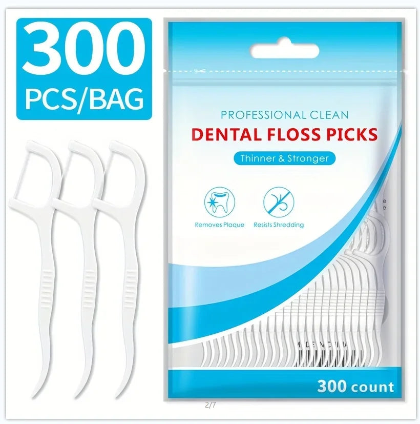 Ultra-Fine Silicone Toothpicks | Portable Dental Floss Picks
