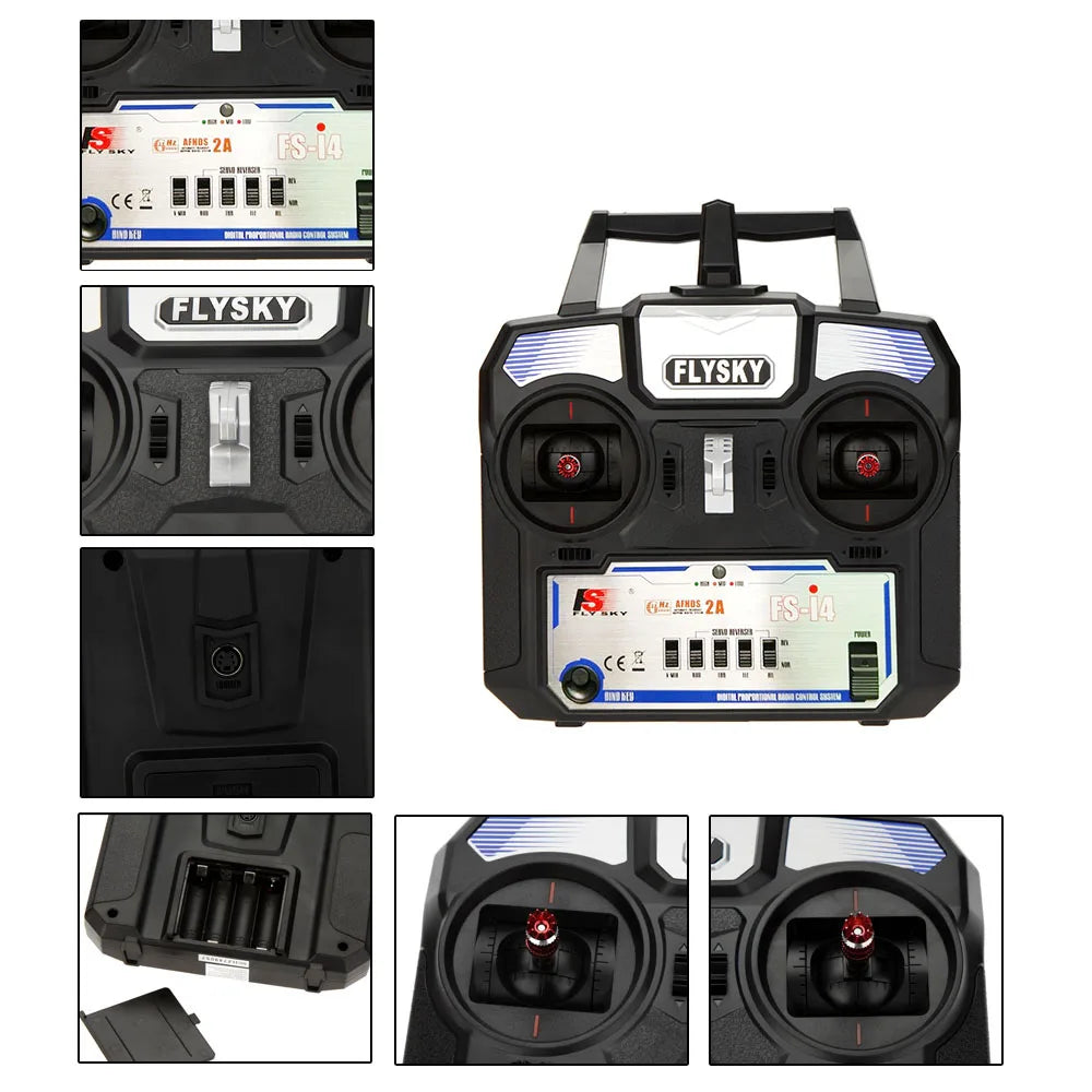Flysky FS-i4 2.4GHz 4CH RC Transmitter + FS-A6 Receiver