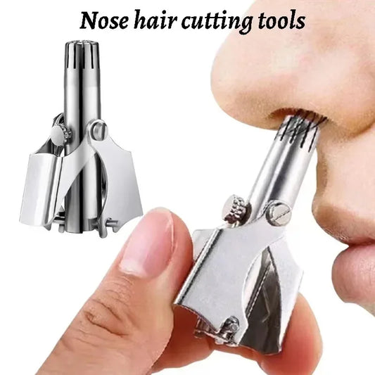Manual Nose Hair Trimmer – Stainless Steel, Men & Women Nose Hair Trimmer Peaceful Pleasures Health and Wellness