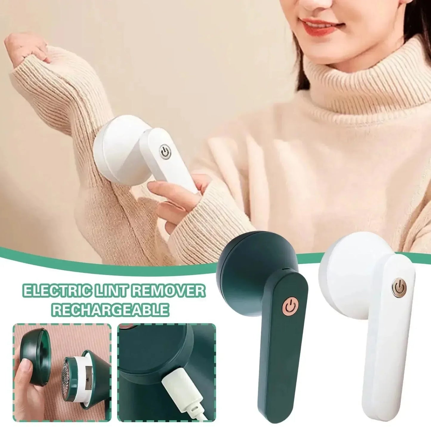 USB Rechargeable Portable Electric Lint Remover for Sweater Coat Plush Ball Trimmer Peaceful Pleasures Health and Wellness