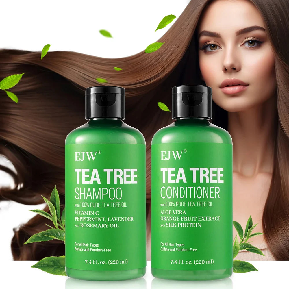 Tea Tree Oil Shampoo & Conditioner Set – Clarifying Oily Hair