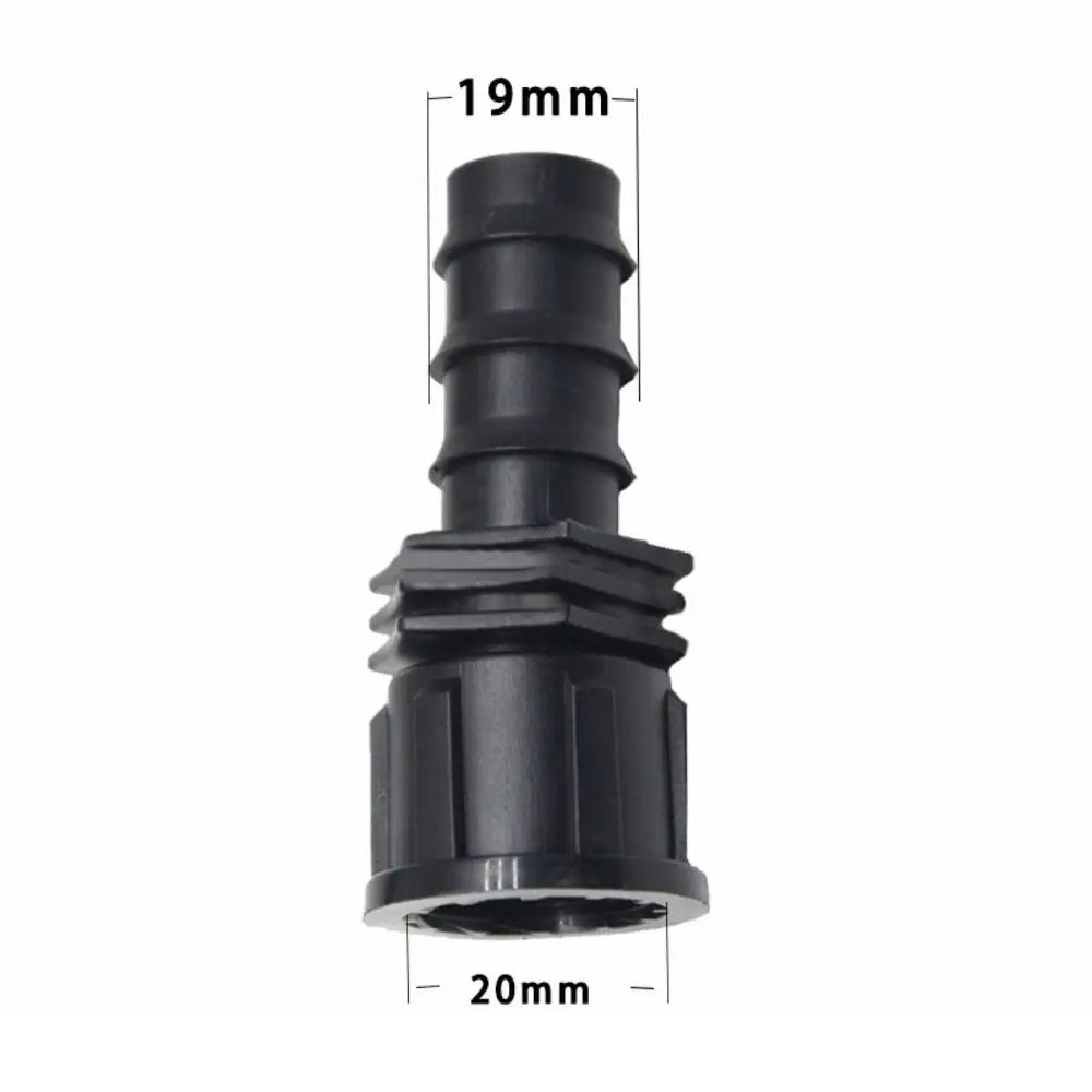 Practical Female Male Thread Garden Hose Barb Connector 16mm 20mm 25mm PE Screw Joint Irrigation Pipe Fitting Peaceful Pleasures Health and Wellness 20mm 1-2 female