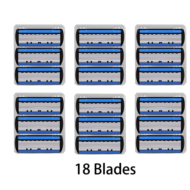 6-Layer Double Edge Safety Razor – Stainless Steel Manual Shaver