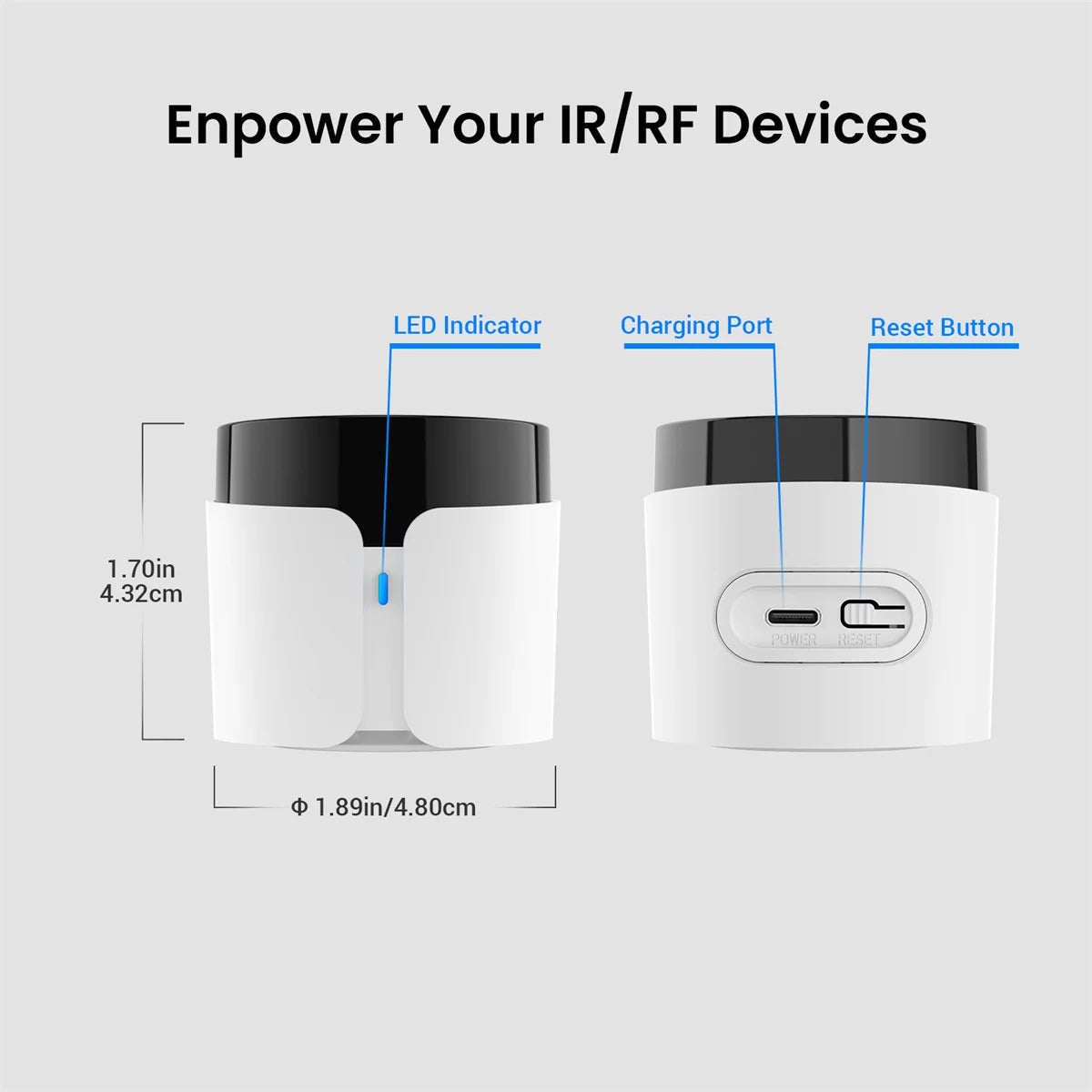 Broadlink RM5 plus Wifi Universal Infrared Remote Voice Control Work With Alexa & Google Home Smart Home Hub for TV AC and Audio Peaceful Pleasures Health and Wellness