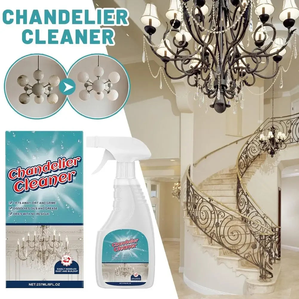 No Rinse Crystal Chandelier Cleaner Streak Free For Glass Metal Lamp Cleaning And Care Plastic Surfaces Eco Friendly Tool Peaceful Pleasures Health and Wellness