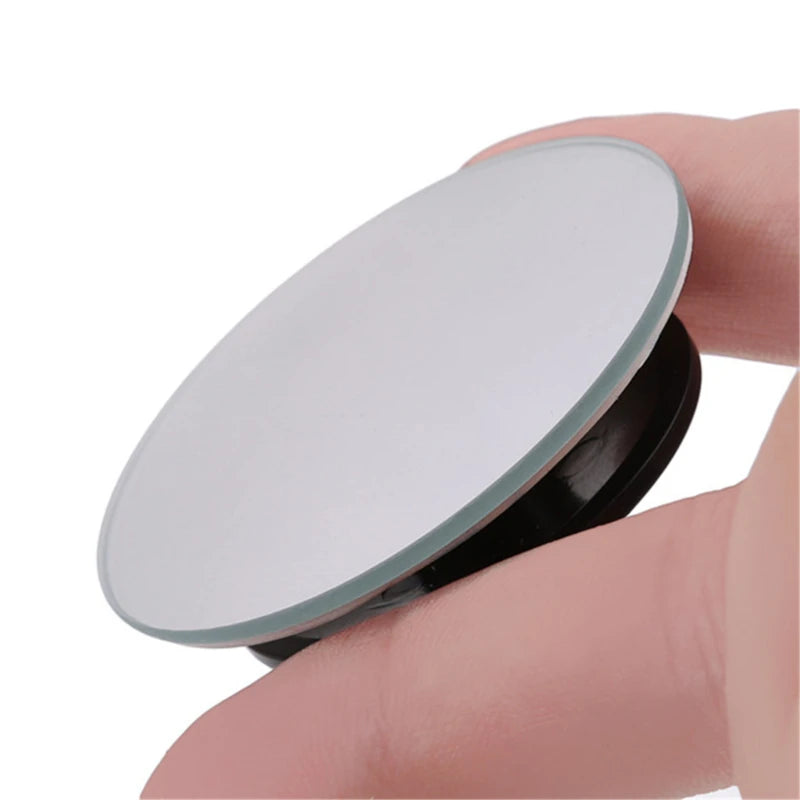 Durable Adjustable Blind Spot Mirror Car Auxiliary Rearview Convex Mirror Round Frame Wide Angle Mirrors Car Reverse Peaceful Pleasures Health and Wellness