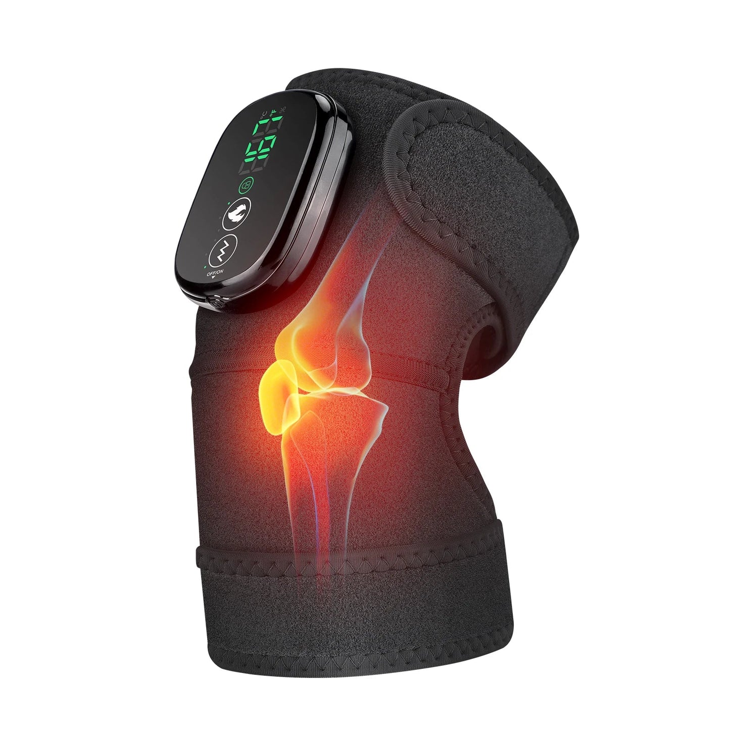 3-in-1 Heated Vibration Joint Massager | Knee, Shoulder & Elbow