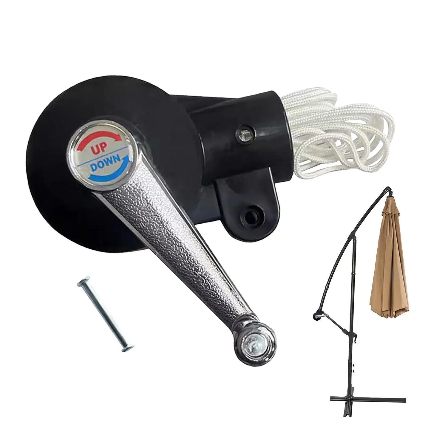 Patio Umbrella Crank Handle Replacement | Anti-Slip & UV-Resistant