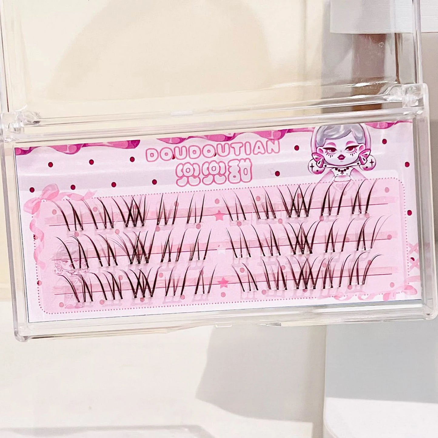 3/10 Rows Sweet Brown Wispy False Eyelashes Natural Airy Manga Style Eyelash Extension For Beginners 7-12mm Perfect Eye Makeup Peaceful Pleasures Health and Wellness